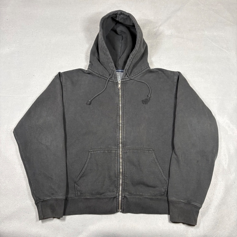 Brandy Melville Faded Black Full Zip Hoodie MDA110Z-Z194XS Womens XS Minimalist